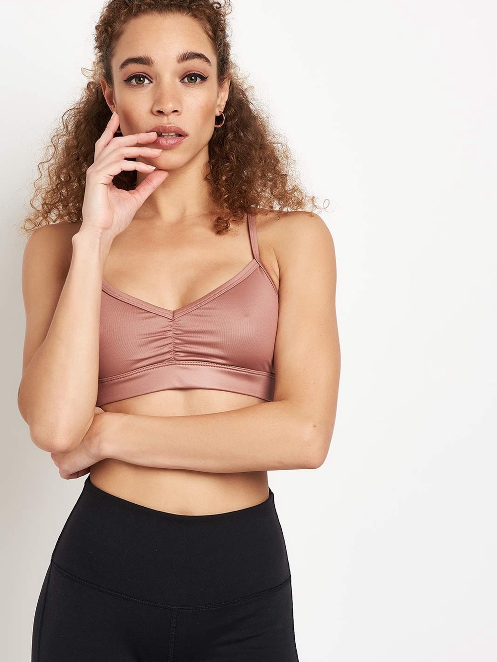 Alo Yoga Sunny Strappy Bra Pink Size XS
